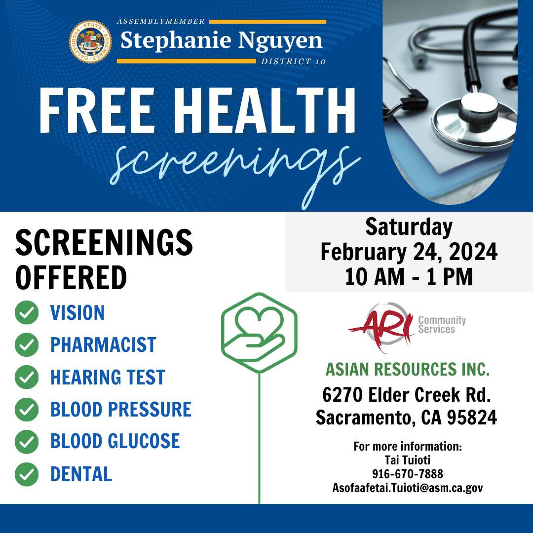 Free Health Screening in Assembly District 10