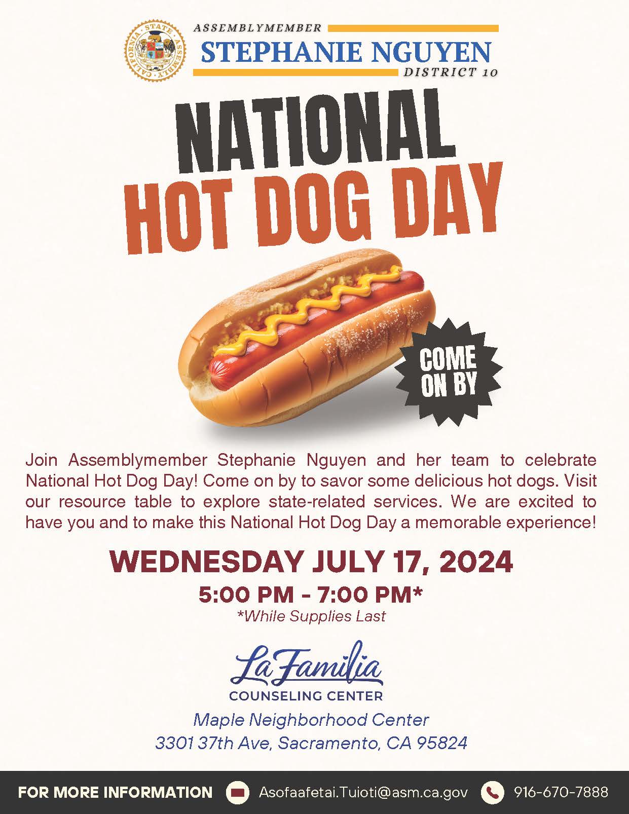 National Hot Dog Day Flyer