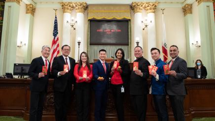 API Caucus on the Assembly Floor for Lunar New Year