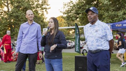 Autumn Moon Festival in Garcia Bend Park - Assemblymember Stephanie Nguyen, Assemblymember Kevin McCarty and Councilman Richard Jennings II