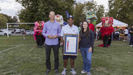 Autumn Moon Festival in Garcia Bend Park - Assemblymember Stephanie Nguyen and Assemblymember Kevin McCarty Assembly Resolution Presentation to Councilman Richard Jennings, II