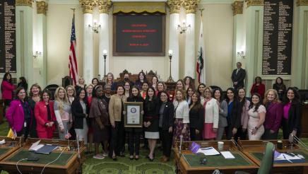 2024 HerStory Month Photo on Assembly Floor