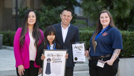 Assemblymember Nguyen at 9-1-1 Heroes Award Ceremony