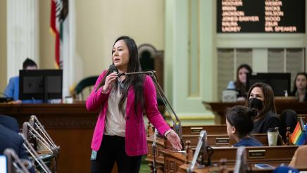 Assemblymember Nguyen Brings Daughter to the Assembly Floor