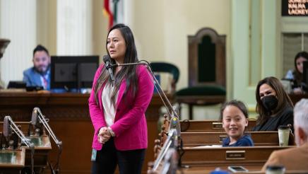 Assemblymember Nguyen Brings Daughter to the Assembly Floor